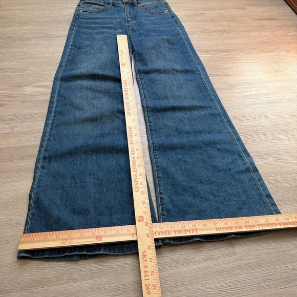 27x30 Blue Flared Bootcut Jeans Y2K 2000s Grunge Massive Leg Opening - Picture 3 of 6